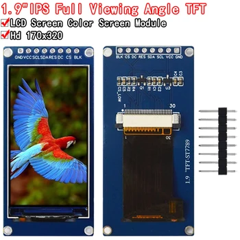 1,9 Zoll IPS Vollwinkel TFT Display Bildschirm LCD Bildschirm Farbe Display Modul SPI Serial Port