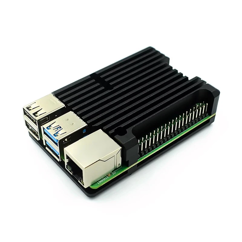 Raspberry Pi 4/3 Aluminium gehäuse mit Doppel kühl ventilator Metalls – Bild 3