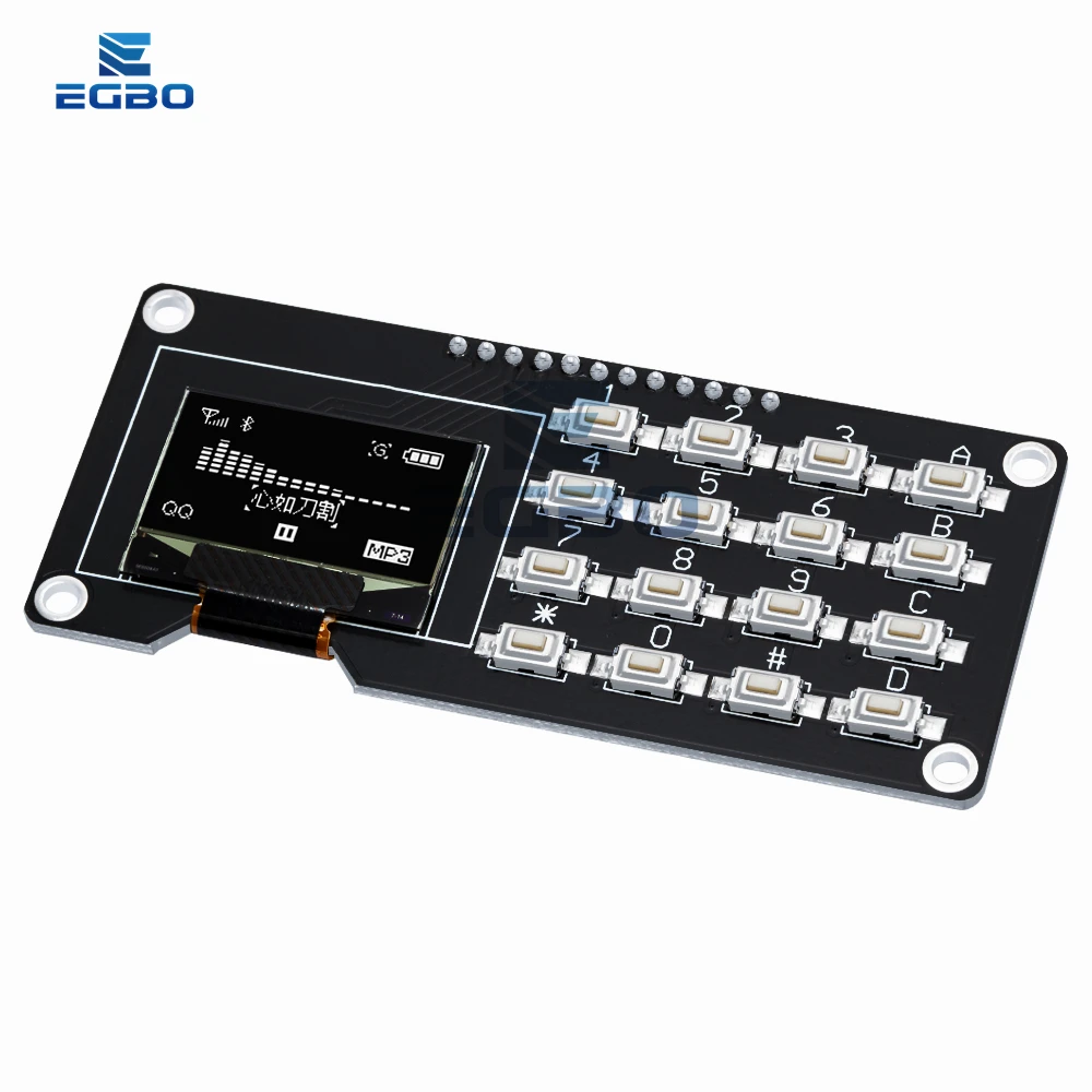 ~5PCS 0,96 /1,3 Zoll OLED-Display SSD1106 SSD1315 mit 4x4-Tastatur – Bild 6