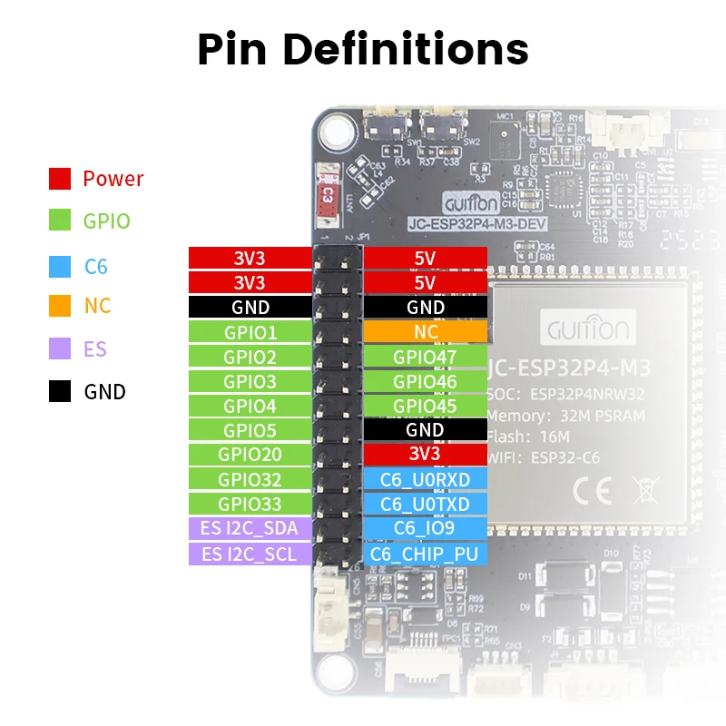 ESP32-P4+ESP32-C6 Entwicklungsboard Xiaozhi Board | – Bild 4