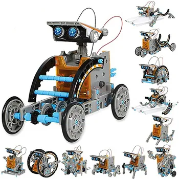 12-in-1 Bildung Solar roboter Spielzeug-190 Stück DIY Gebäude Wissenschaft Experiment Kit für Kinder im Alter