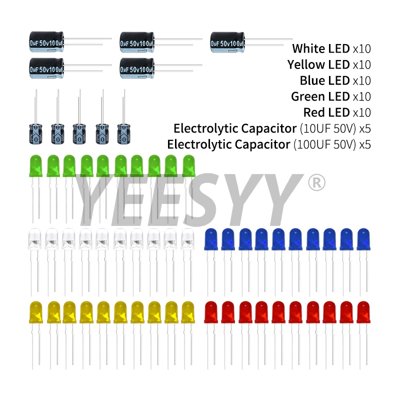 Elektronikkomponenten Basic Starter Kit für Arduino UNO (221 Stück) – Bild 3