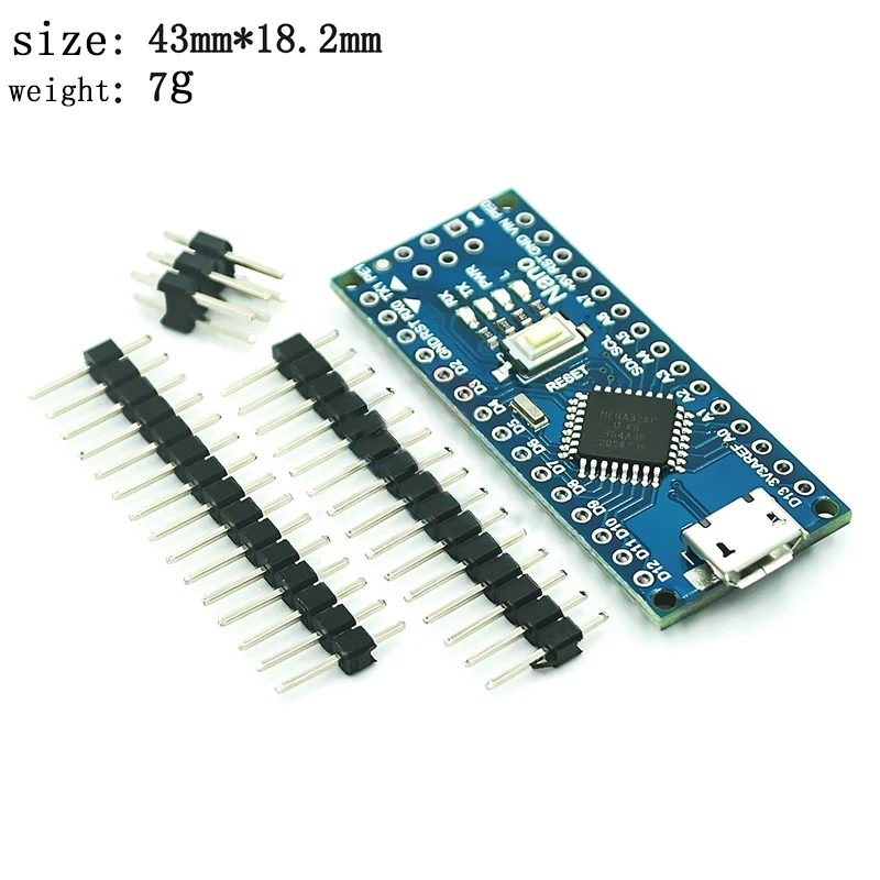 Typ-C / Micro USB CH340 Nano 3.0 ATmega328P Controller Board – Bild 3