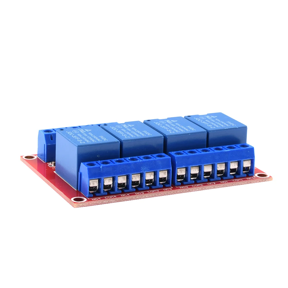 4-Kanal-Relaisplatine DC 5 V 12 V 24 V 4-Kanal-Relaismodul – Bild 2