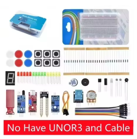 400 Verbindungspunkte Breadboard DIY Project Starter Kit für Arduino UNO R3 Kit Elektronisches Komponentenset
