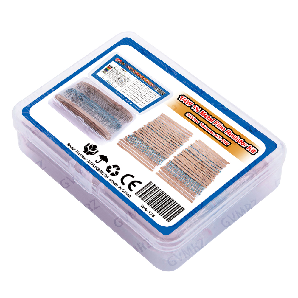 30 Werte, 1/4W Metallfilmwiderstand-Sortiment - 20 Stück (600 Stück) – Bild 2