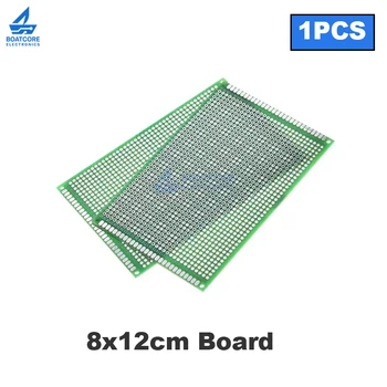 8x12cm Doppelseitige Prototypplatte 80x120mm Universalplatine Protoboard für elektronische Komponenten