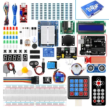 Lafvin Super Starter Kit für Arduino Uno Set R3 Steck brett/Schrittmotor/SG90 Servo / 1602 LCD/Überbrückung