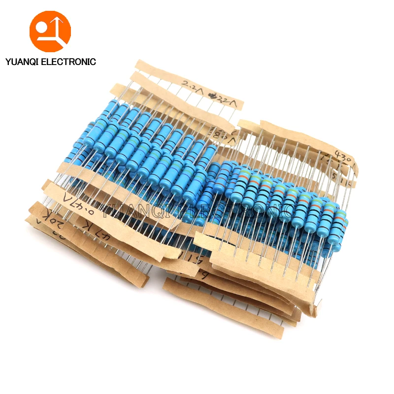 2 W Metallschichtwiderstandsset 1 % 0,33 R - 1 M Ohm 64 (640 Stück) – Bild 4