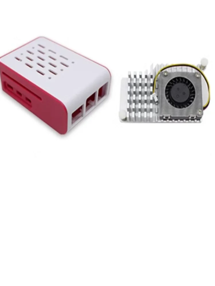 Raspberry Pi 5 rot-weiß Kühl koffer für aktiven Kühler – Bild 6