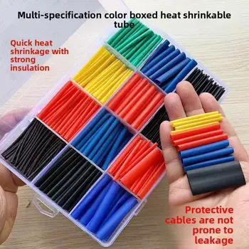 Schrumpfschlauch 2:1 Hitzebeständiger Schlauch für Kabel Schrumpfverpackung DIY Isolierhülsen-Set