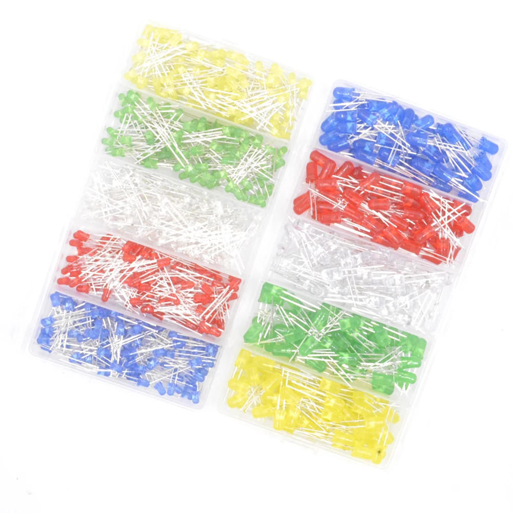 3MM 5MM LED-Dioden-Sortiment-Kit F3 F5 Leuchtdioden Elektronik-Kit-Box – Bild 5