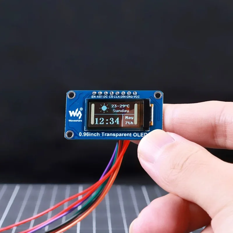 Raspberry Pi Erweiterungsplatine 0,96 Zoll Transparenter – Bild 3