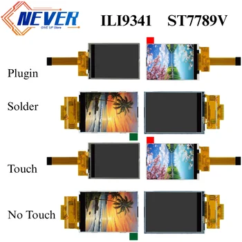 2,4 Zoll LCD TFT Display Modul 240*320 RGB 4-Draht SPI Serieller Anschluss Weitwinkel Touchscreen Lötanschluss