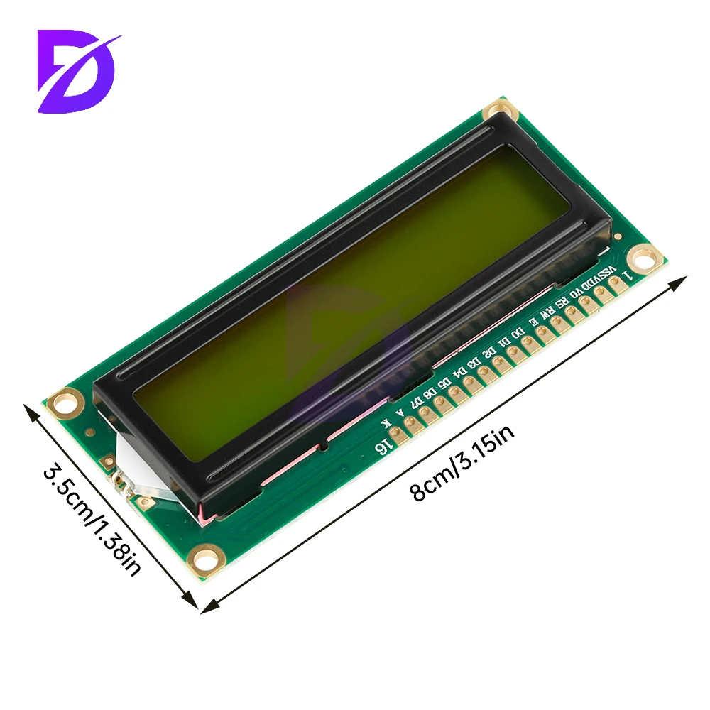 LCD1602 I2C Display Modul Blau Grüner Bildschirm 5V PCF8574 IIC – Bild 5
