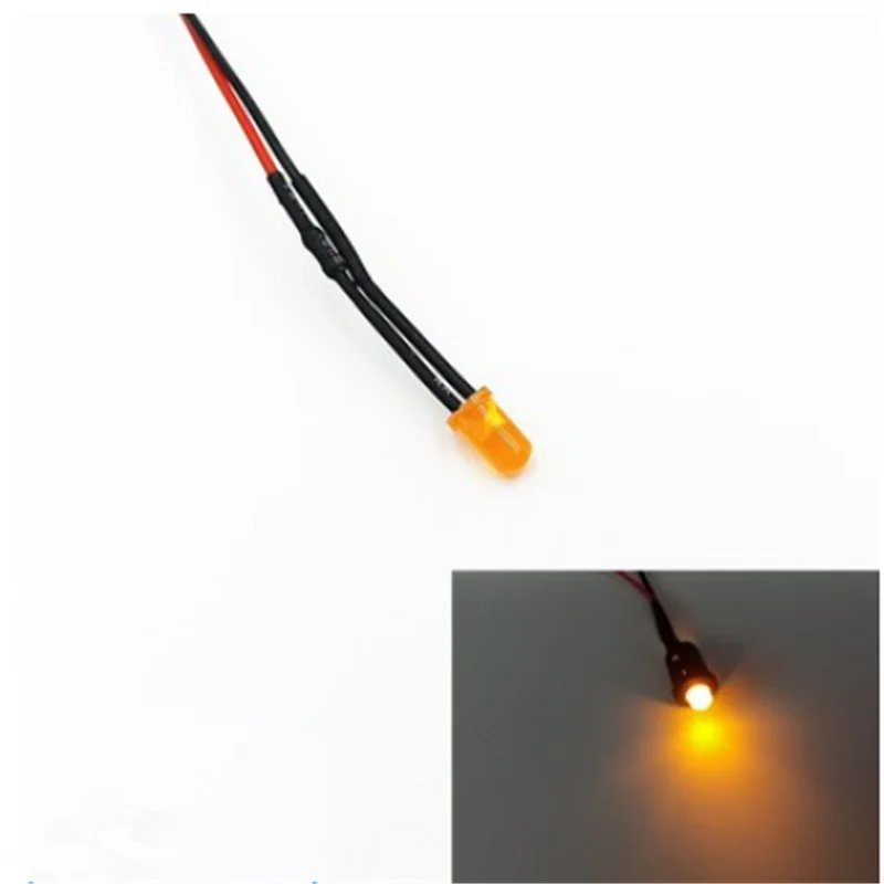 10/PCS 3mm 5mm LED 3-12V 20cm Vorverdrahtet Weiß Rot Grün Blau Gelb – Bild 6