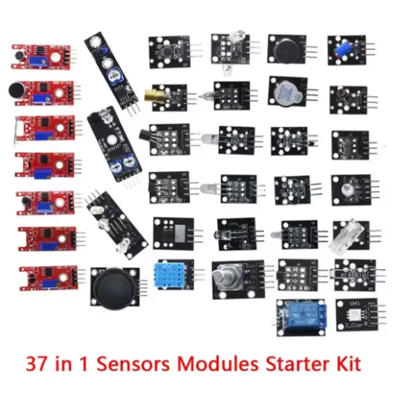 45-in-1 Sensormodule 16 Arten Starter-Kit für Arduino Raspberry Pi, Besser als 37-in-1 mit Box DIY UNO R3