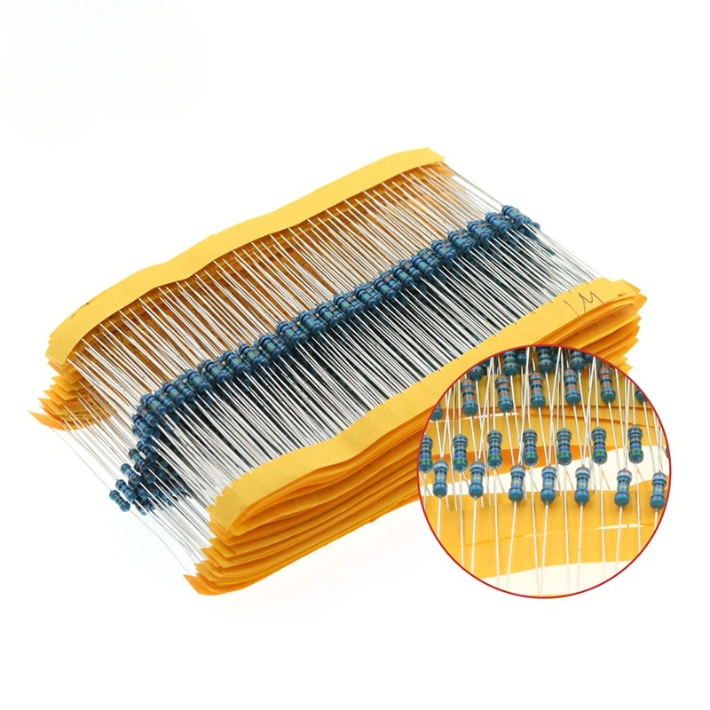 64 Werte 1/4W Metallfilm-Widerstandskit 1R-10M Ohm 1% (1280 Stück) – Bild 4