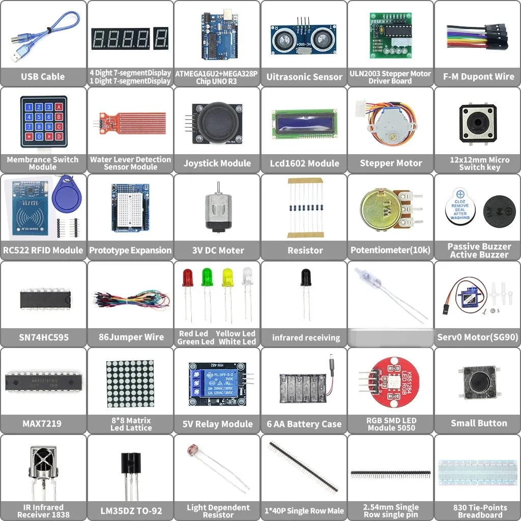Starter-Kit für Arduino Uno R3 - Uno R3 Steckbrett und Halter – Bild 2