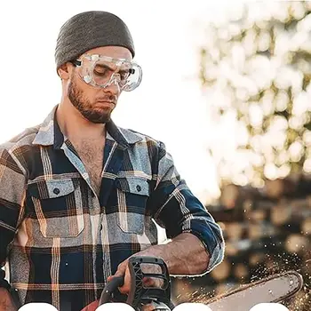 Schutzbrille Brille über Brille Anti-Fog-Schutzbrille klare Labor brille Chemie Schutzbrille