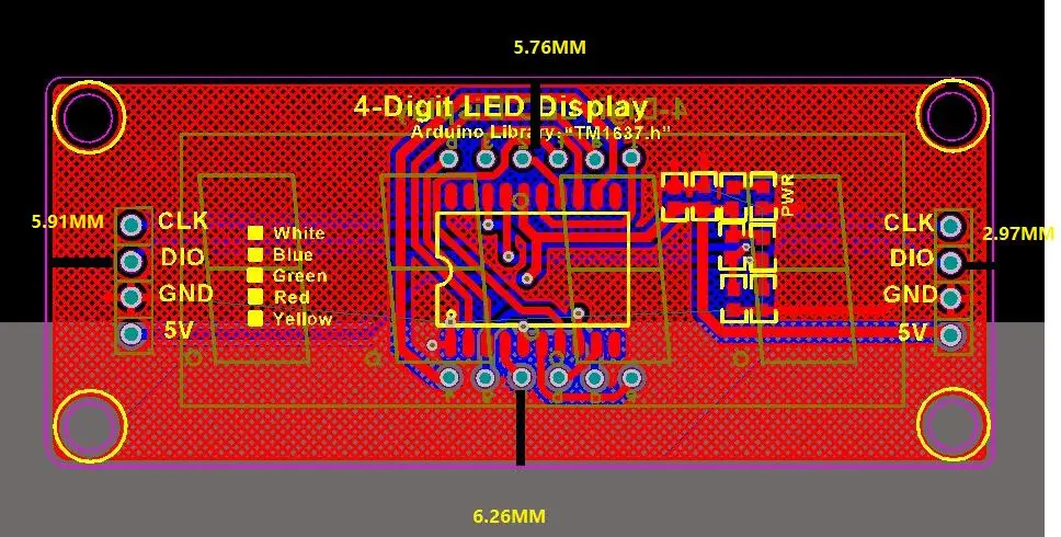 0,56 Zoll LED-Anzeigebildschirmmodul TM1637 Laufwerks-IC 4-stellige – Bild 4