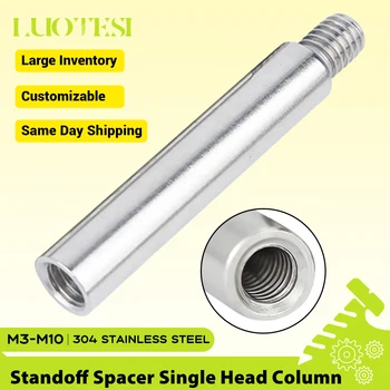 Einzelkopf-Abstandshalter 304 Edelstahl M2 M2.5 M3 M4 M5 M6 M10 Gewindestift Rundschraube, männlich