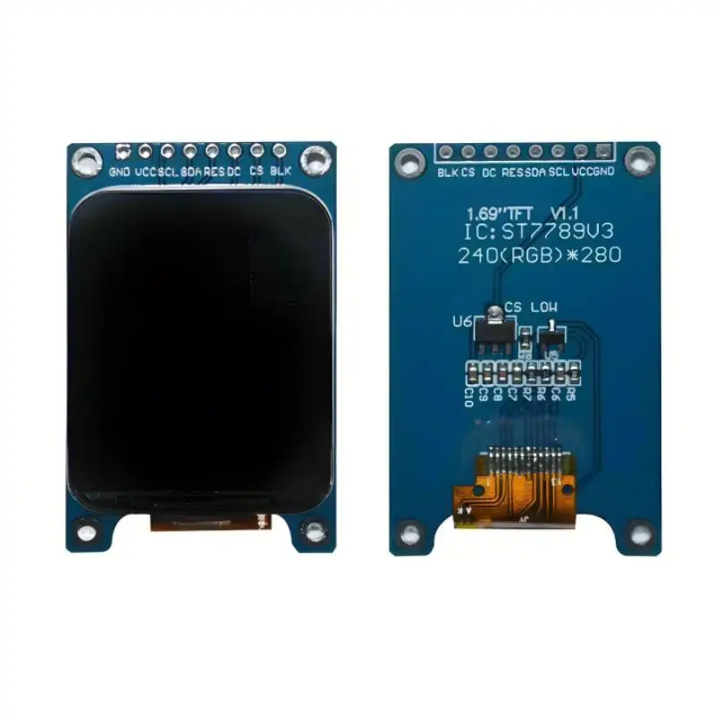 1,69 Zoll TFT LCD IPS Farbdisplay-Modul 1,69" ST7789 Controller-Treiberplatine SPI-Schnittstelle 240*280