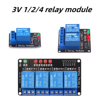 Das 3V 1/2/4-Kanal-Relaismodul mit niedrigem Pegel, das leuchtende Relaisausgangsrelaismodul