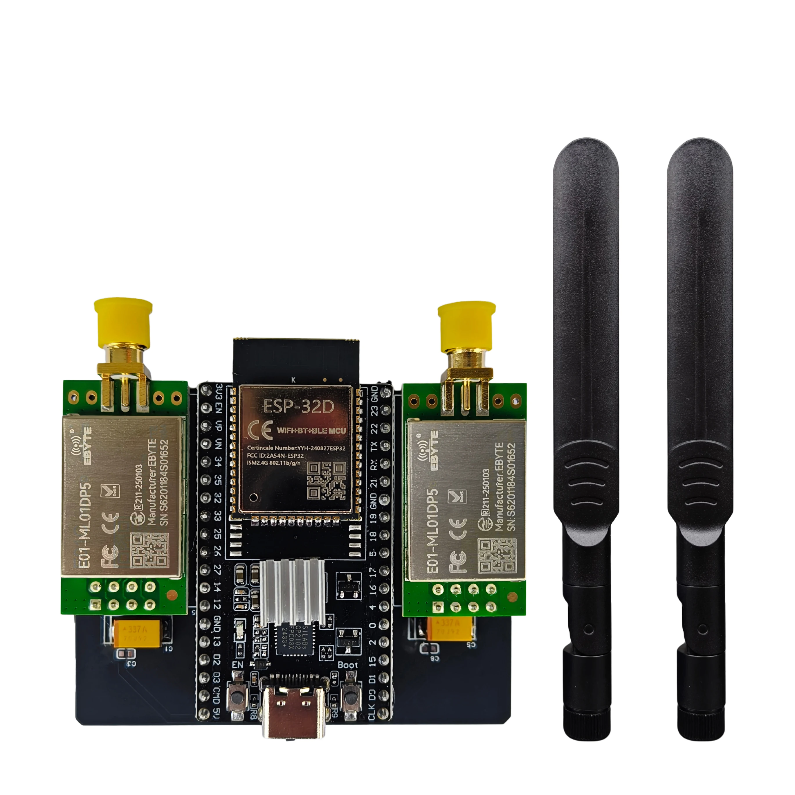 ESP32 DevKitC Entwicklungsboard NRF24L01(E01-ML01DP5) 2,4GHz Drahtlosmodul, Unterstützt Bluetooth