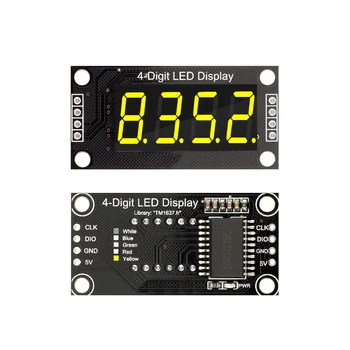 TM1637 0,36 Zoll 0,36 Zoll 7 Segmente Digitalanzeige Tube 4-stellige LED-Modulplatine für Arduino Rot Grün