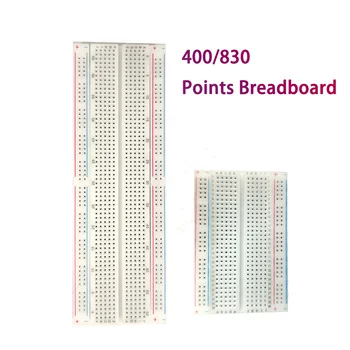 400/830 MB-102 Punkte Steckbrett 830 Punkte Steckbrett Lötfreie PCB-Testplatine 400-Loch-Steckbrett MB102
