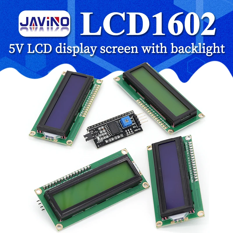 LCD1602 1602 LCD Modul Blau/Gelb Grün Bildschirm 16x2 Zeichen LCD Display PCF8574T PCF8574 IIC I2C Interface