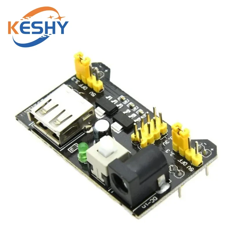 MB102 Breadboard-Netzteilmodul 3,3V 5V Lötfreies Steckbrett DIY – Bild 4