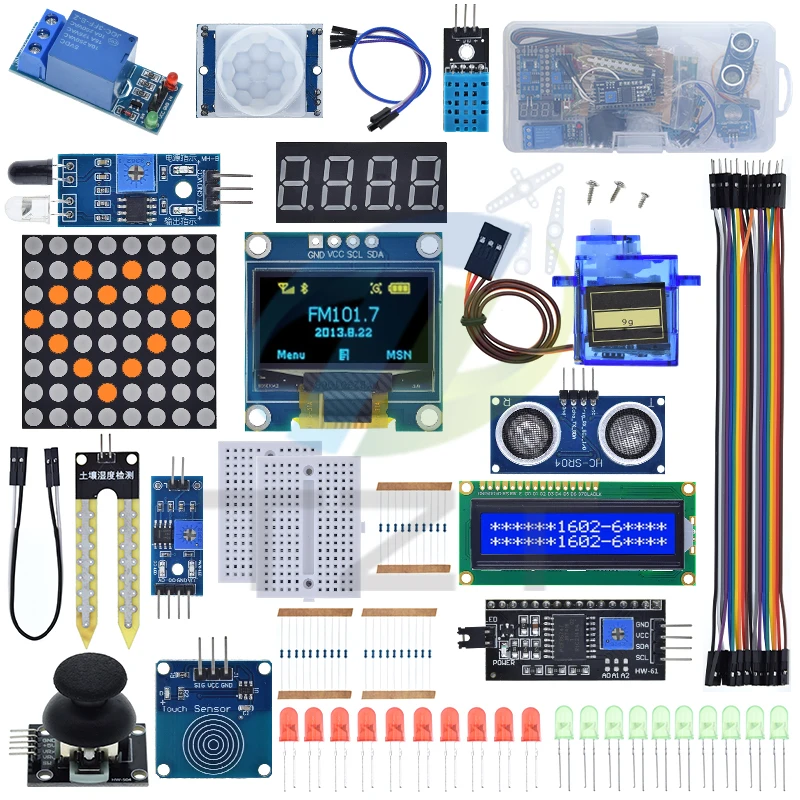 UNO R3-Kit-Modulsensor mit 0,96 Zoll OLED 1602 LCD-Display, Relais – Bild 2