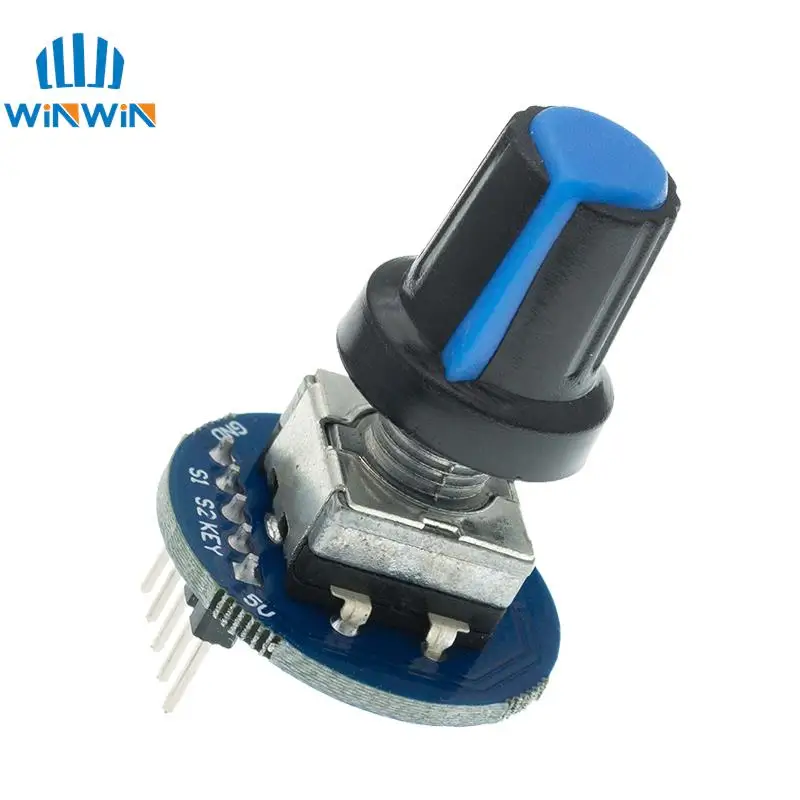 Rotary Encoder Modul für Arduino Brick Sensor Entwicklung Runde Audio Rotierenden Potentiometer Knopf Kappe