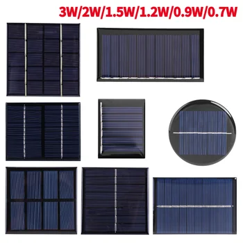 Solarpanel für den Außenbereich, 3 W/2 W/1,5 W, 5 V, DIY-Solarzellen-System für elektrische Geräte