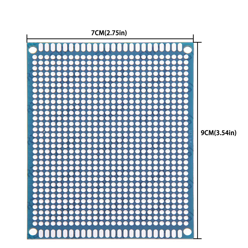 Doppelseitige PCB-Prototypenplatte, universelle Durchsteck-Perforationsplatte, verschiedene Größen und Farben