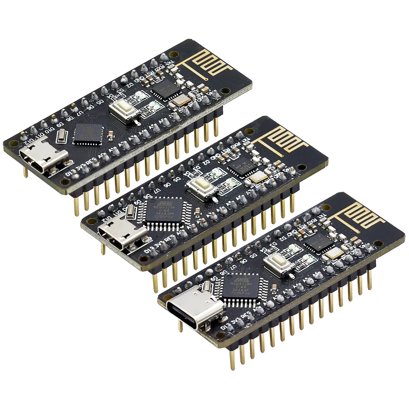 Rf-nano für arduino nano v3.0, micro usb nano board atmega328p qfn32 5v 16m ch340, integrieren nrf24l01 2,4g