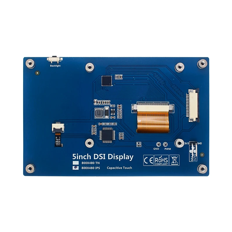 Raspberry Pi 5 Zoll DSI LCD kapazitiven Touchscreen 800x480 Mipi – Bild 2