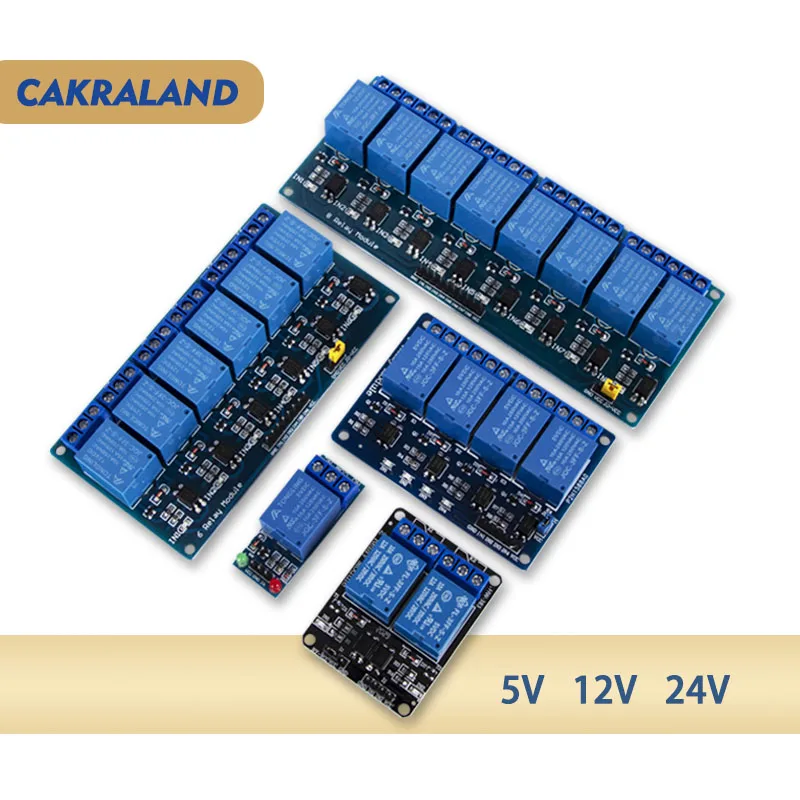 Relais 12 V Steuerplatine Modul 5 V Arduino 24 VDC Spannung 24 V Schalter 5 12 24 V DC 5 VDC 12 VDC Rele Rela
