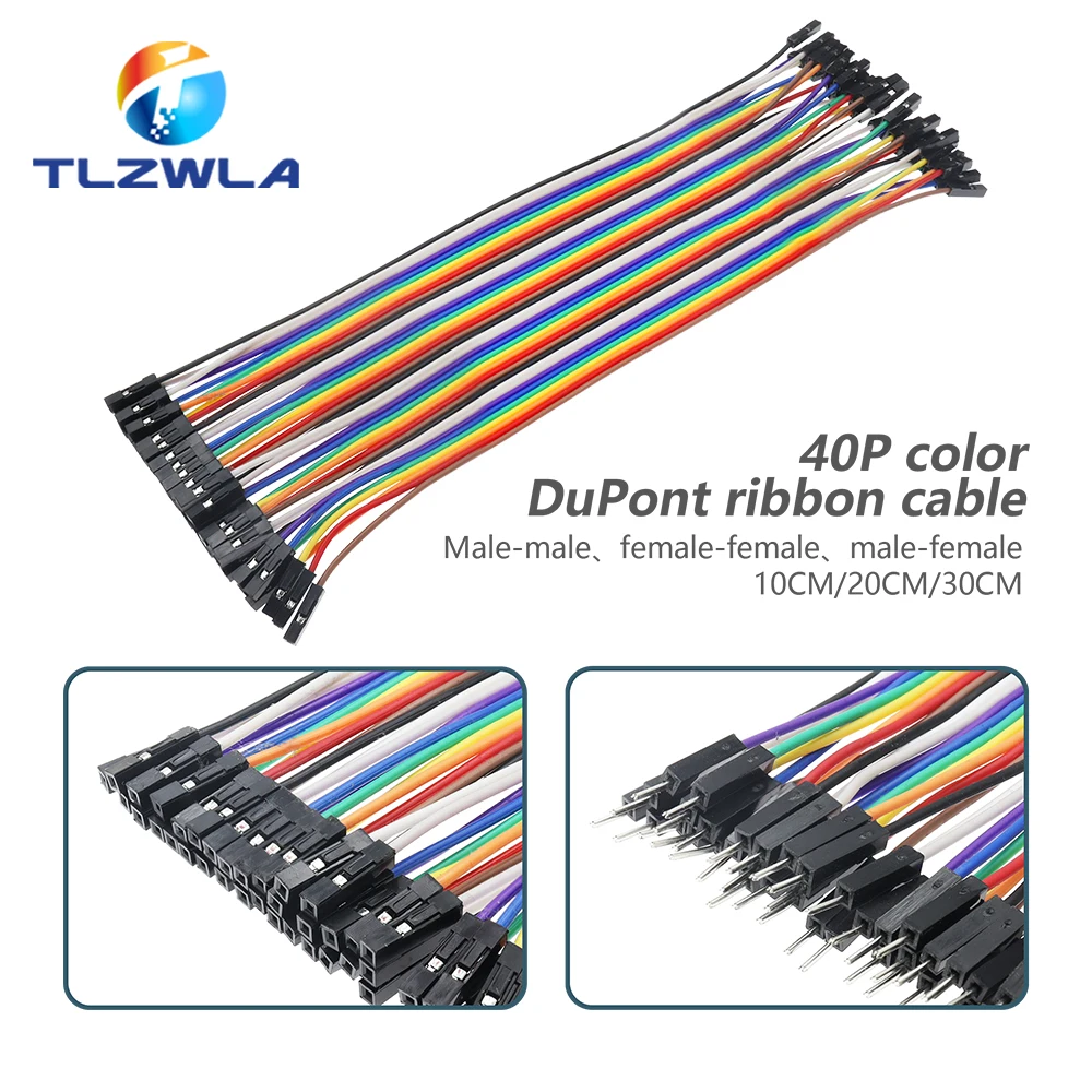 Dupont Line 10/20/30/40CM 40Pin Stecker auf Stecker + Stecker – Bild 3