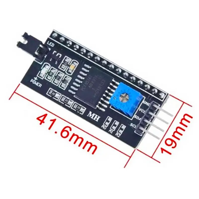 LCD1602A Blauer/Grüner Bildschirm IIC/I2C 1602 LCD-Modul, kompatibel mit R3-LED-Bildschirmanzeige
