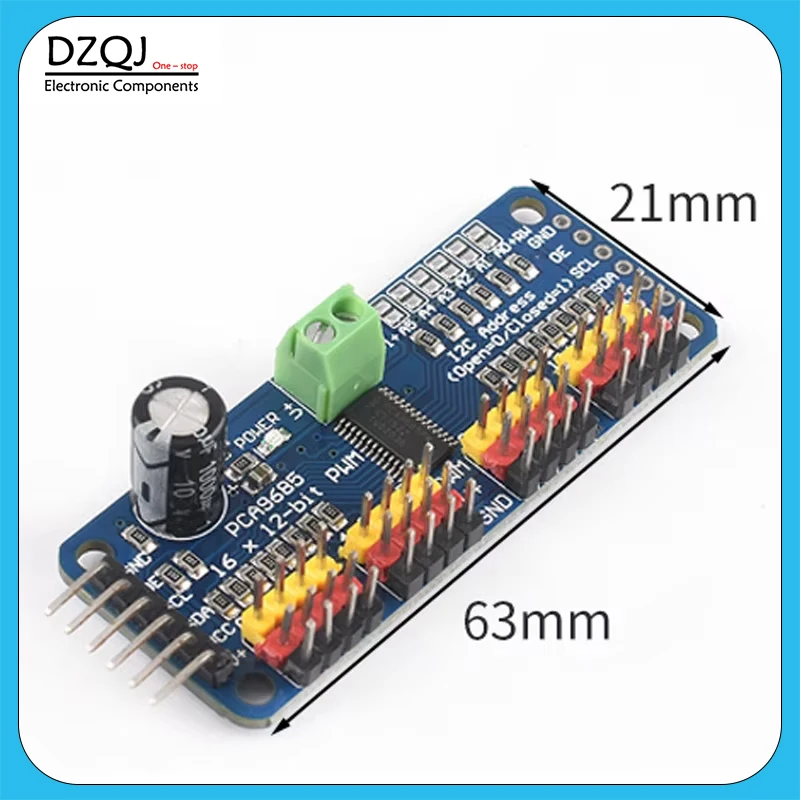 PCA9685PW 16-Kanal 12-Bit PWM/Servo-Treiber-I2C-Schnittstelle – Bild 4