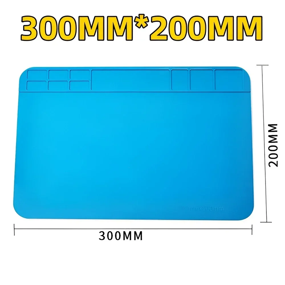 Magnetische Matte Silikon Reparaturmatte Platine Lötpad Hitzebeständig 932 ° F Antistatisch für die
