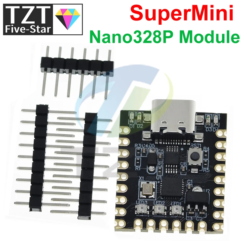 TZT 1/2PCS NANO V3.0 / Nano SuperMini Typ-C Entwicklungsboard – Bild 4