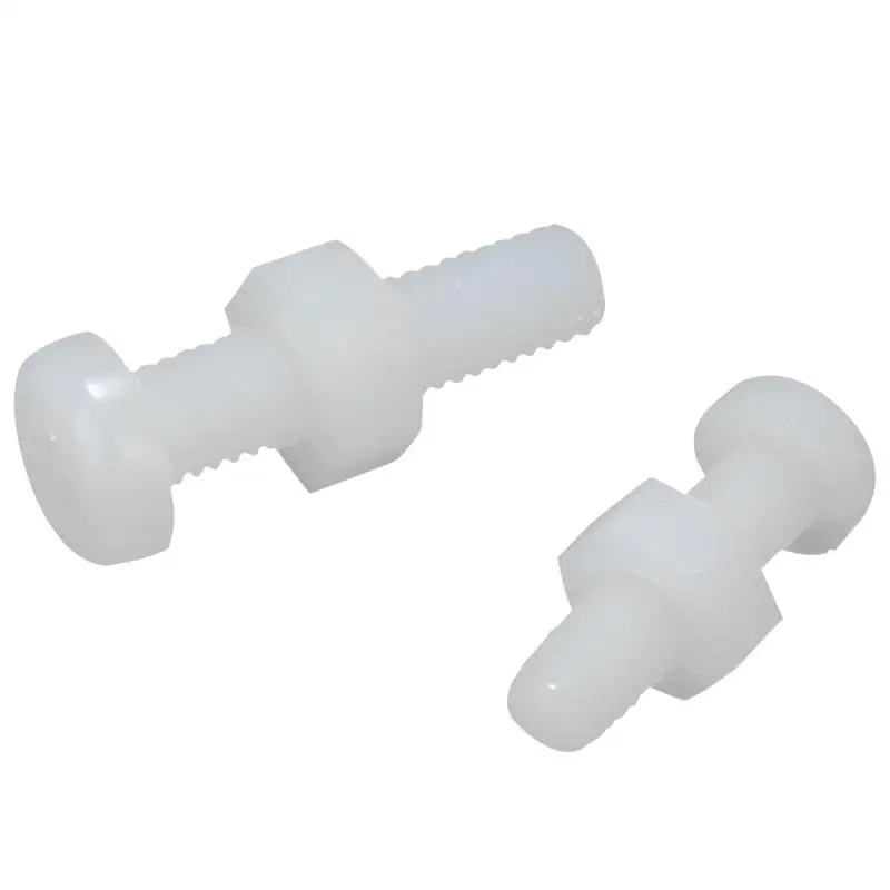 XLGYLPRO 150 Stück weiße Nylon-Sechskantschrauben M2 M2.5 M3 M4 M5 – Bild 5