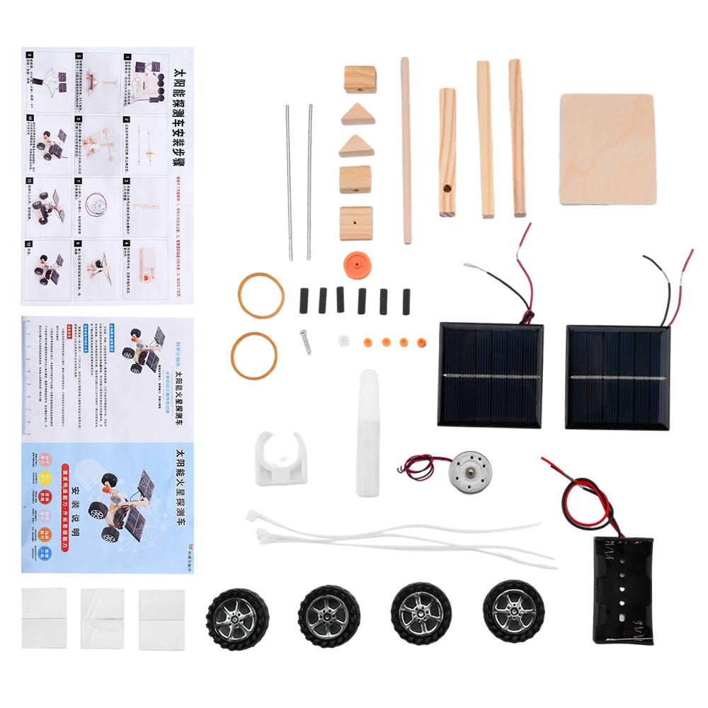 DIY Holz Solar Fernbedienung Rennwagen Modell Kinder DIY Kreative Kit Student Montage Spielzeug Geschenk