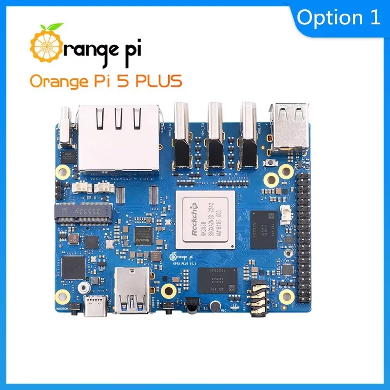 Orange Pi 5 Plus Board 4GB 8GB 16GB RAM RK3588 Rockchip 8-Kern 64-Bit 2,5G Dual Ethernet Optional für Orange