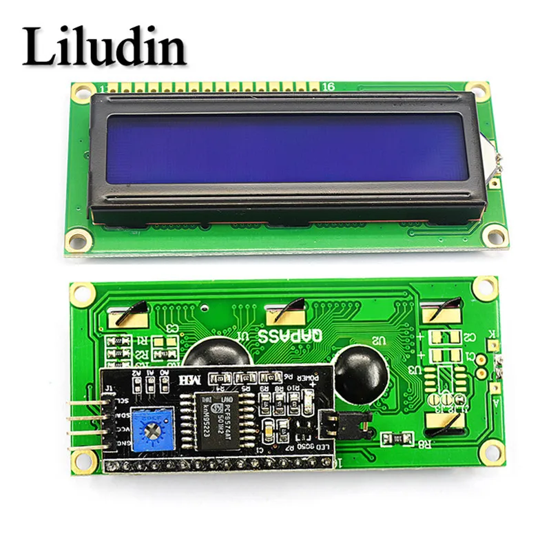 LCD1602 1602 LCD Modul Blau/Gelb Grün Bildschirm 16x2 Zeichen LCD – Bild 6