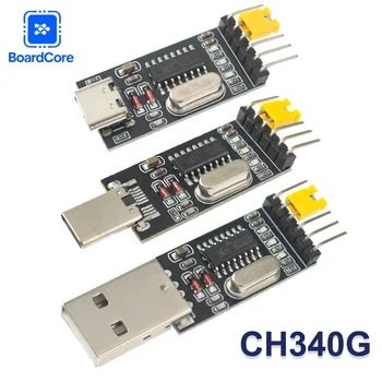 CH340G CH340 USB zu TTL UART Konvertermodul Typ-C Schnittstelle 3,3V/5V Umschaltbarer Serieller Adapter